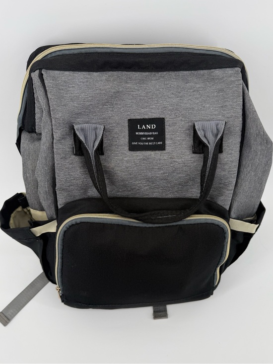 Land Other - LAND Kids Gray and Black Backpack with Front Pocket